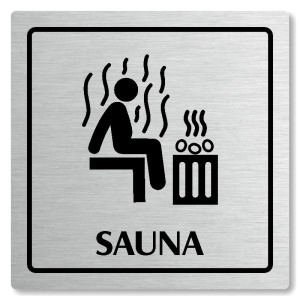Sauna, 80x80mm, stříbrná, Arizona